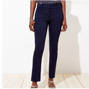 LOFT - Julie Curvy Fit Skinny Ankle Dress Pants - Navy